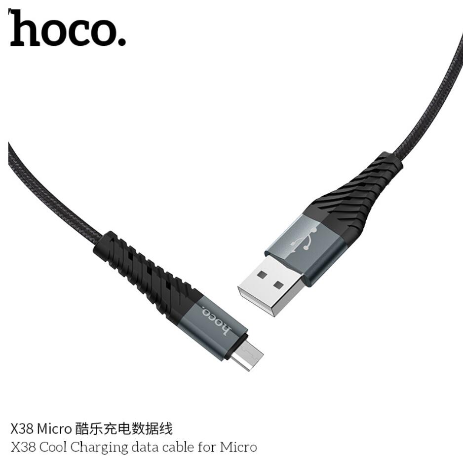 Hoco X38 Type-C Cables Micro USB Aluminy Aluminy Cable Fast Charging Cable للهاتف الذكي