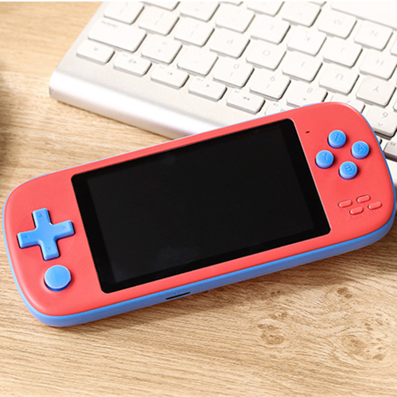 Multifunctional Retro Game Player 4.3 Inch IPS HD Screen Handheld Game Console Can Store 6800 Games Portable Pocket Mini Video Game Players AV Output