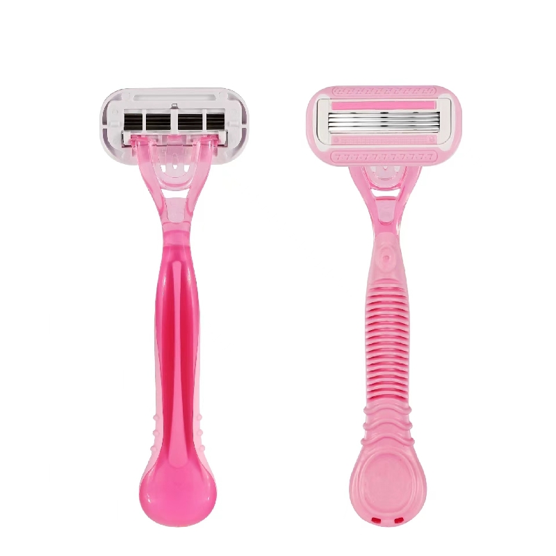 Razors bıçakları kadın vücut tıraş dört paslanmaz çelik bıçak lady seyahat için tıraş makinesi mini tıraş tırmanıcı epilasyon kullanın