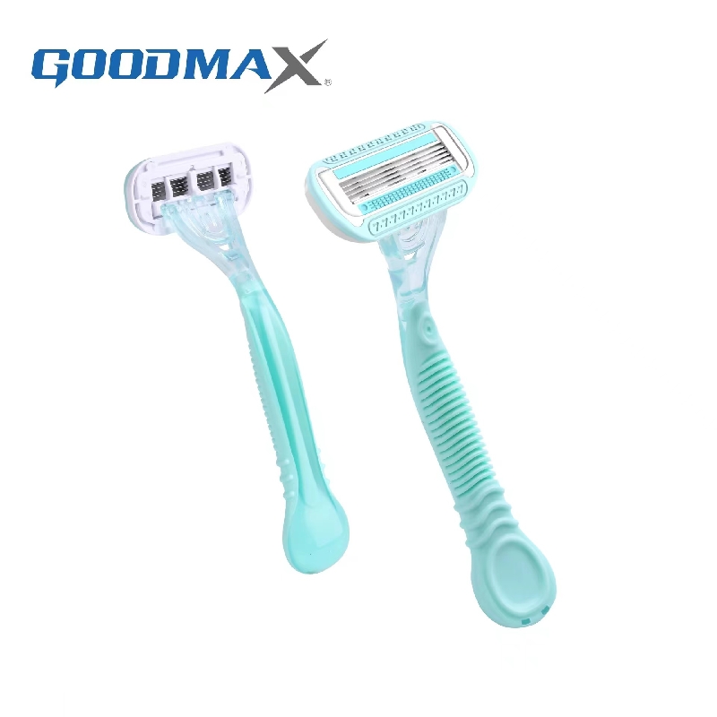 Razors bıçakları kadın vücut tıraş dört paslanmaz çelik bıçak lady seyahat için tıraş makinesi mini tıraş tırmanıcı epilasyon kullanın