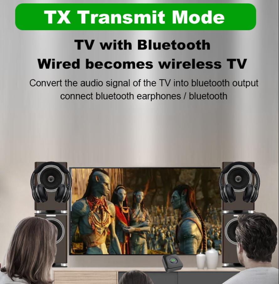 Transmissor de transmissão 3D FM Bluetooth estéreo aux de 3,5 mm Jack RCA Adaptador de áudio sem fio dongle com microfone para TV PC Car Speaker BT 5.0 Receptor