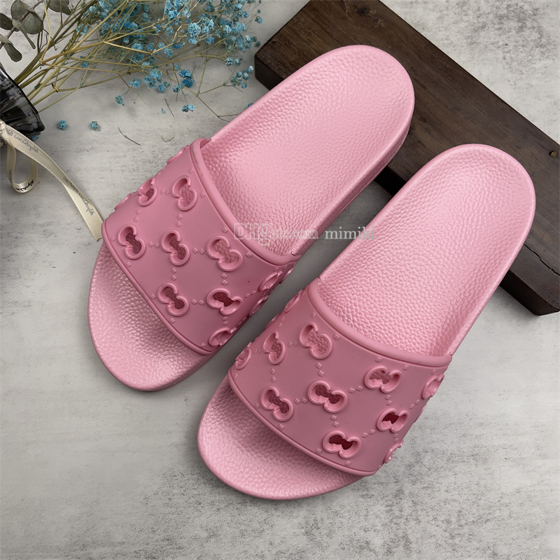 Ciabatte Designer Slides Sandali estivi Piattaforma piatta da spiaggia Sandali Bagno Home Infradito Ape a righe comode guccie ricamate donna Ciabatte da uomo