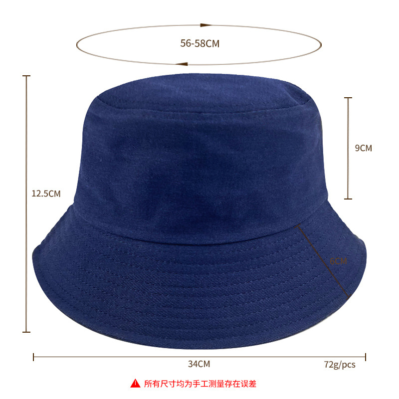 Unisex katoen emmer hoeden volwassen zomer zonnebrandcrème panama hoed pure kleur sunbonnet fedoras outdoor visser hoed strand pet wxy361