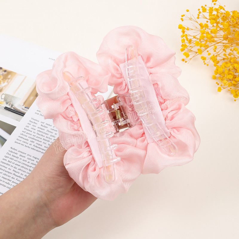 Donne coreane Ragazze Chiffon Artigli capelli Fermagli capelli Bowknot Copricapo Forcina capelli di grandi dimensioni Barrette capelli Accessori capelli alla moda