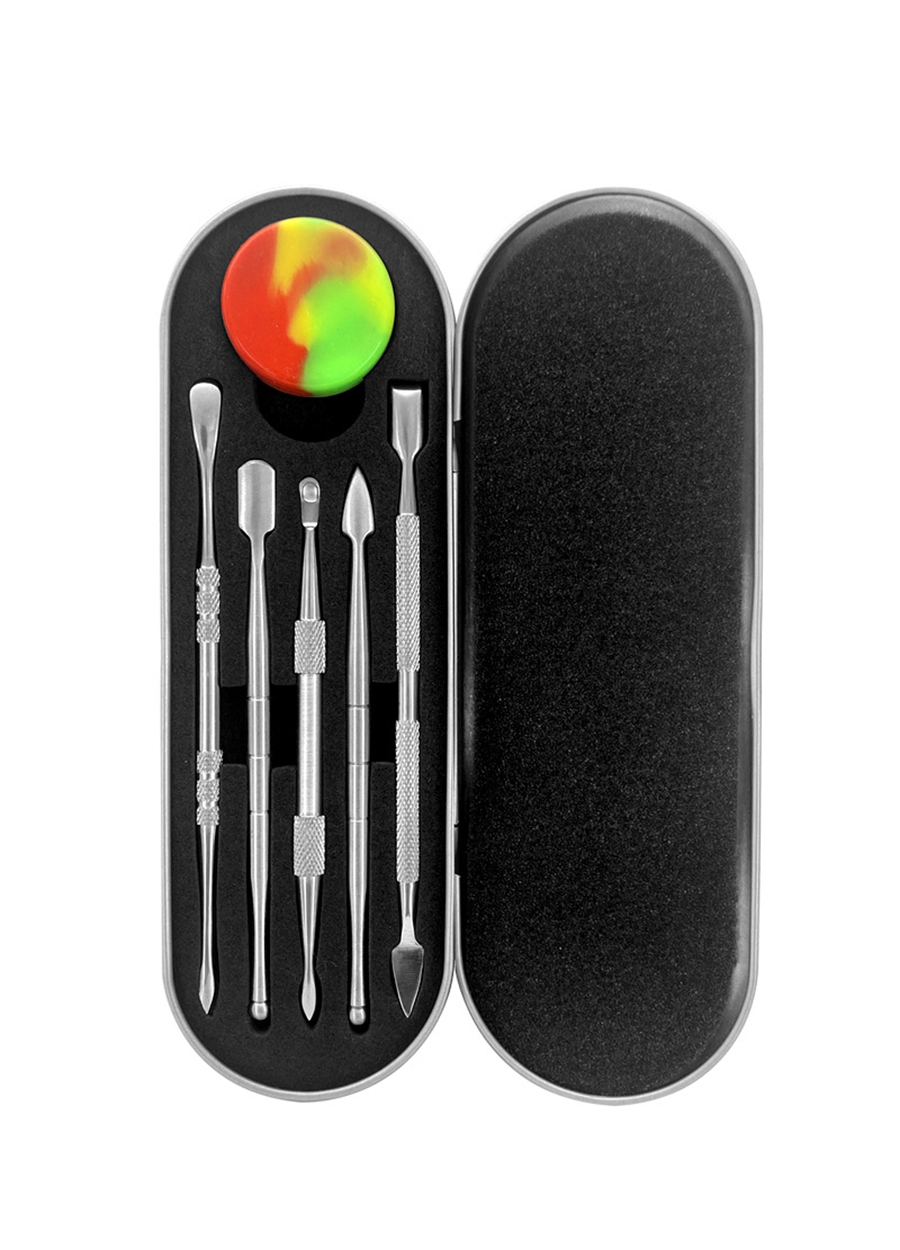 Wax Dabber Tool Dab Kit Set Aluminium Box Verpackung für Rauchzubehör Dry Herb Vaporizer Pen Zerstäuber