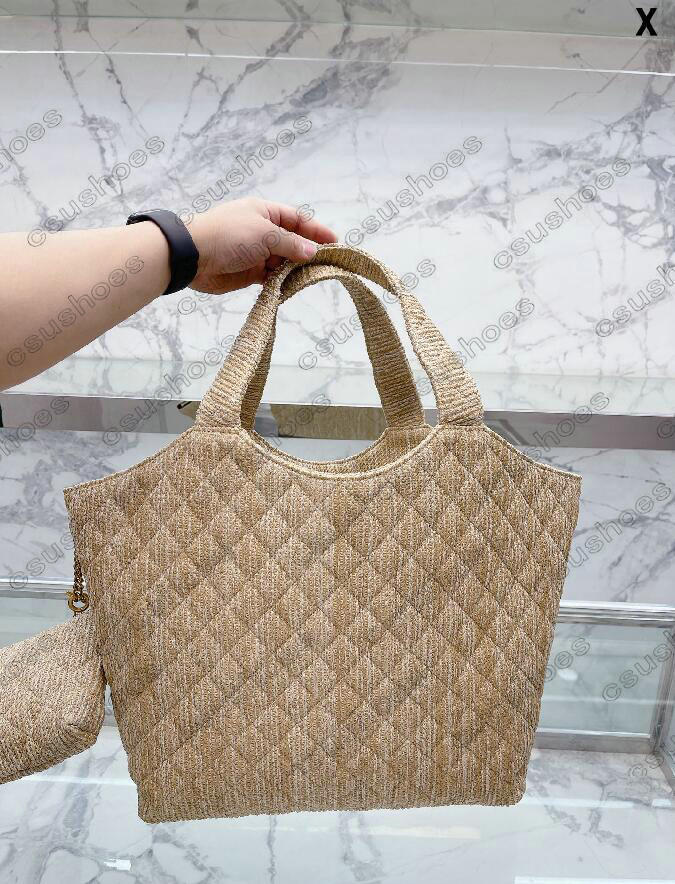 Luxury Linen Shoulder Bags - Gaby Set - Designer Maxi Capacity Handbag for Women - Perfect for Shopping, Work & Travel