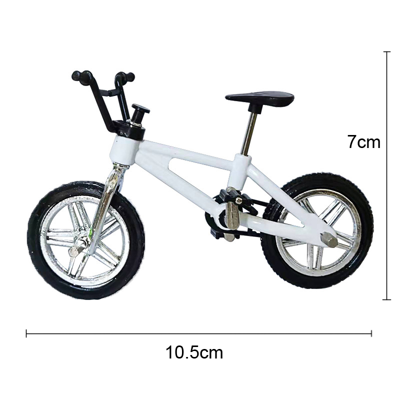 1:18 Creatieve Mini Bicycle Models Toy Cars Finger Toys Simulation Metal Mountain Bike Home Decorations Desk ornamenten feestgeschenken voor kinderen