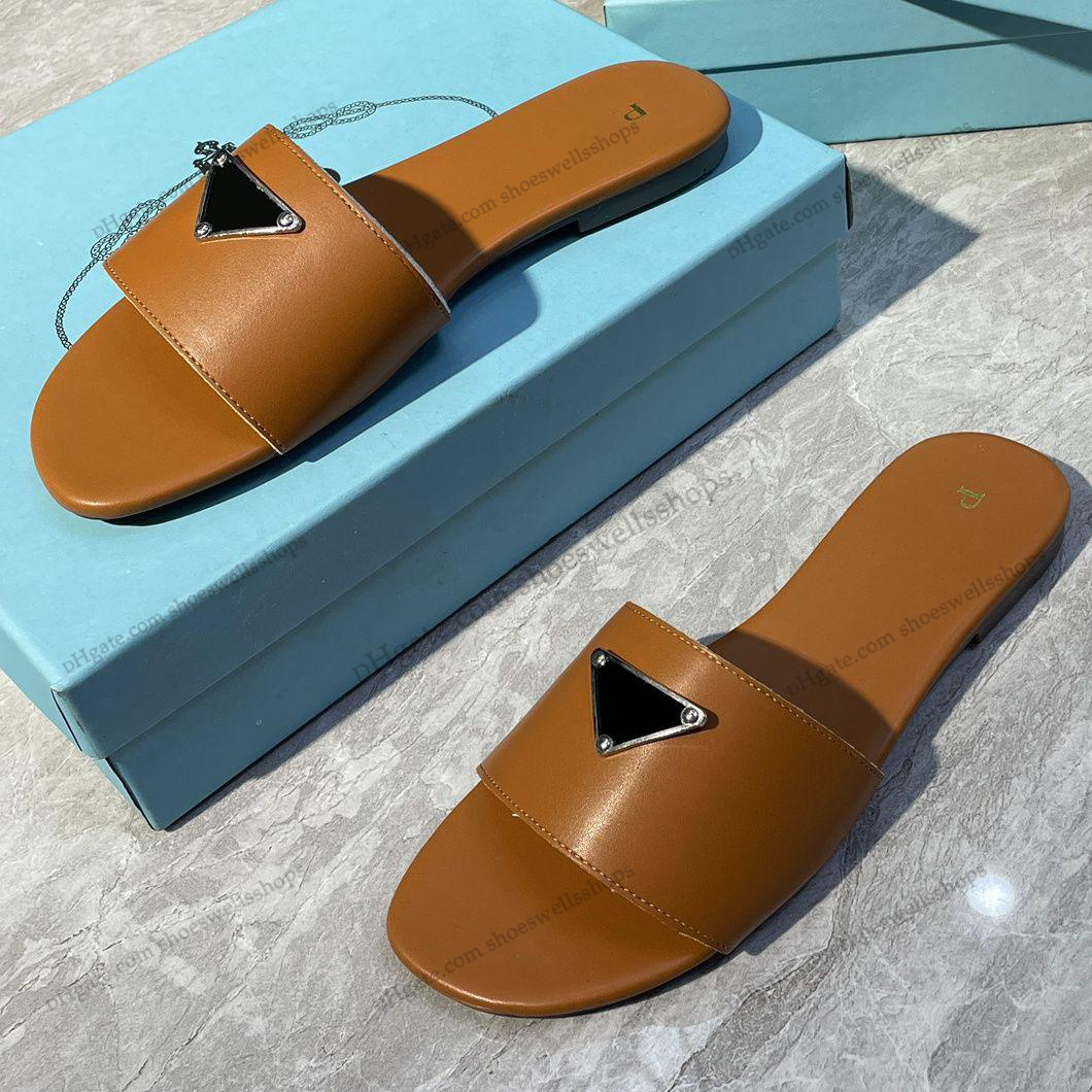 slide designer woman Slippers designer sandal luxuries Men's Women's Slippers Sandals Shoes Slide Summer Fashion Wide Flat Flip Flops sliders With Box Size 35-42