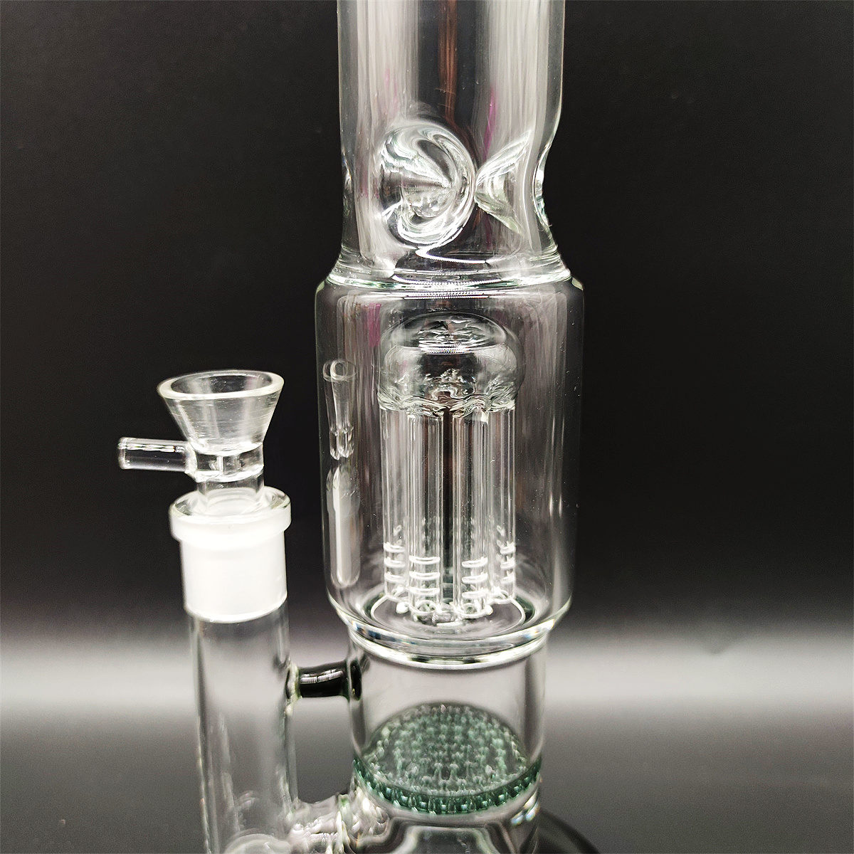 2023 12 Inch Glass Heady Bong JellyFish Filter Teal Black MultiOil Rigs Dab Rig Smoking Water Pipes Cyclone Glass Bongs 18MM