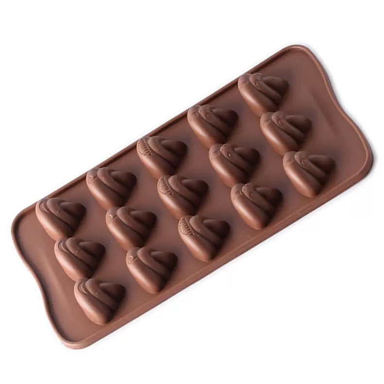 Diy Silicone Mould Smiling Face Shell Little Coke Mold Cake Chocolates Ice Lattice Molds With Various Pattern dh111