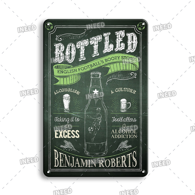 Vintage Bar Open metalen plaque tinnen bord restaurant Keukenplaten Bar Signs Wall Decoration Retro Cocktail Poster 30x20cm W03