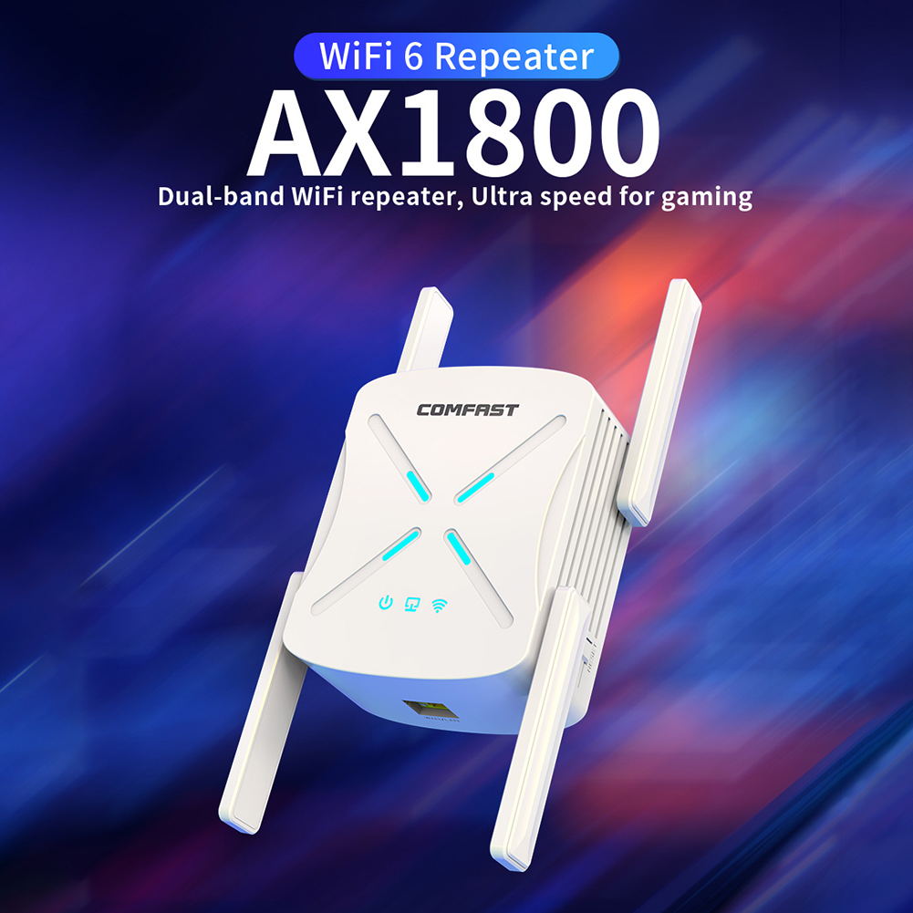 1800Mbps sixième génération expanseur WiFi routeur amplificateur de Signal double bande 2.4G/5GHz répéteur sans fil WiFi 6 répéteur Extender