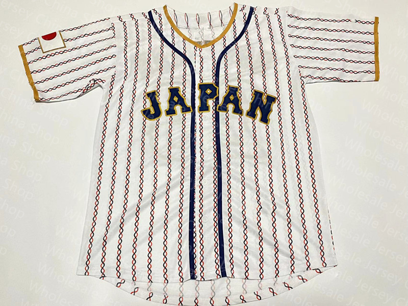 Custom 2023 Team Japan Baseball Jerseys Kensuke Kondoh Yuhei Nakamura Munetaka Murakami Kazuma Okamoto Tetsuto Yamada Takumu Nakano Shugo Maki Genda Women Youth