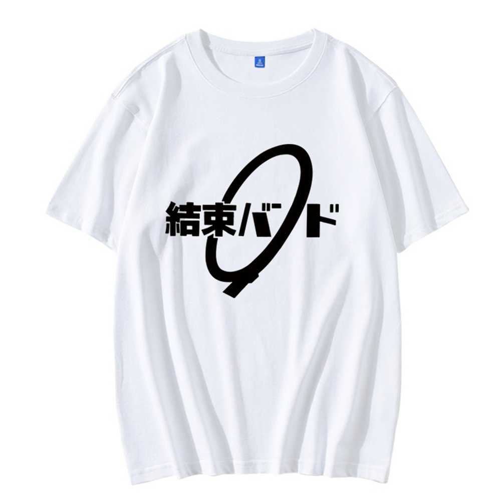 T-Shirt Uomo Unisex Anime Cos BOCCHI THE ROCK! Maglietta corta casual in cotone Hitori Gotoh Ijichi Nijika Maglietta W0322