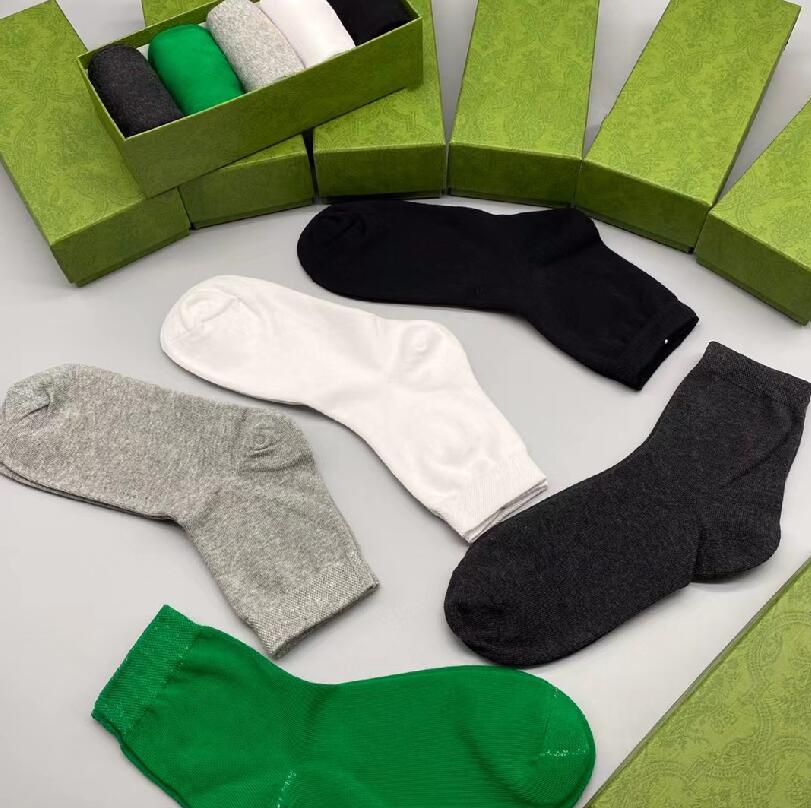 5 par/projektant pudełka G Skarpetki dla mężczyzn Kobiety swobodne czyste bawełniane pończochy unisex socki sportowe Absorbent