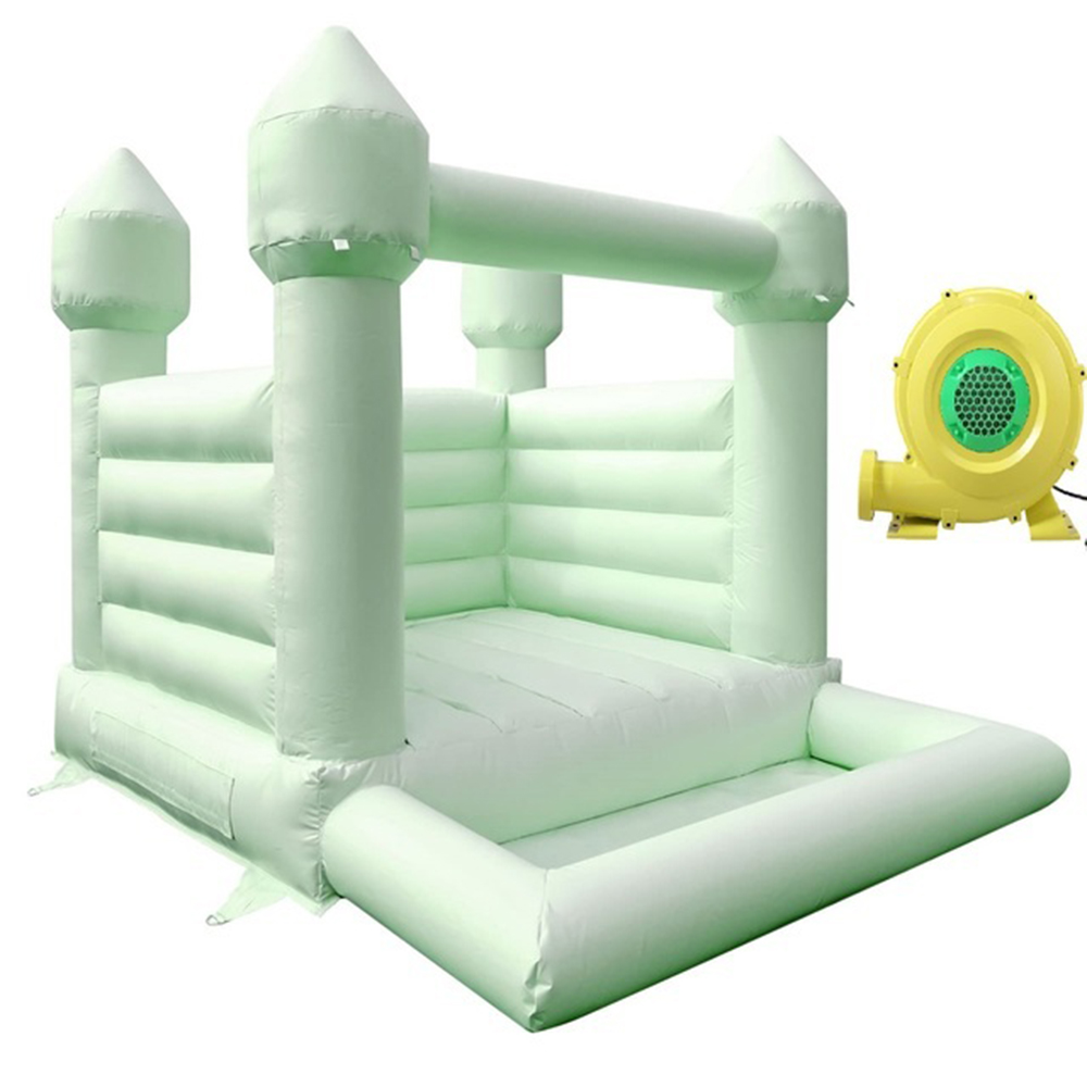 Crianças brancas e rosa Ballpit Small Bounce Inflatable House Baby Jumping Bouncy Castle Castle Bounter