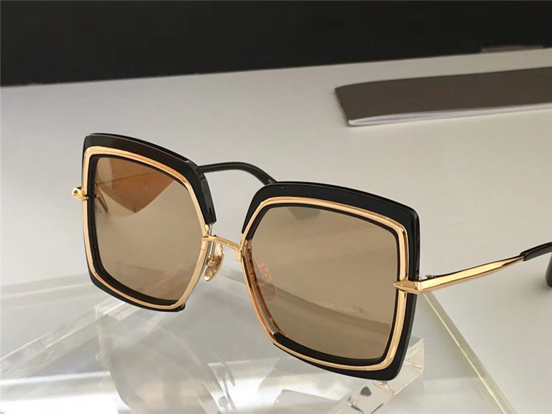 New fashion design women square sunglasses NARCISSUS metal acetate frame 80s-era womenswear and accessories style outdoor uv400 protection eyewear