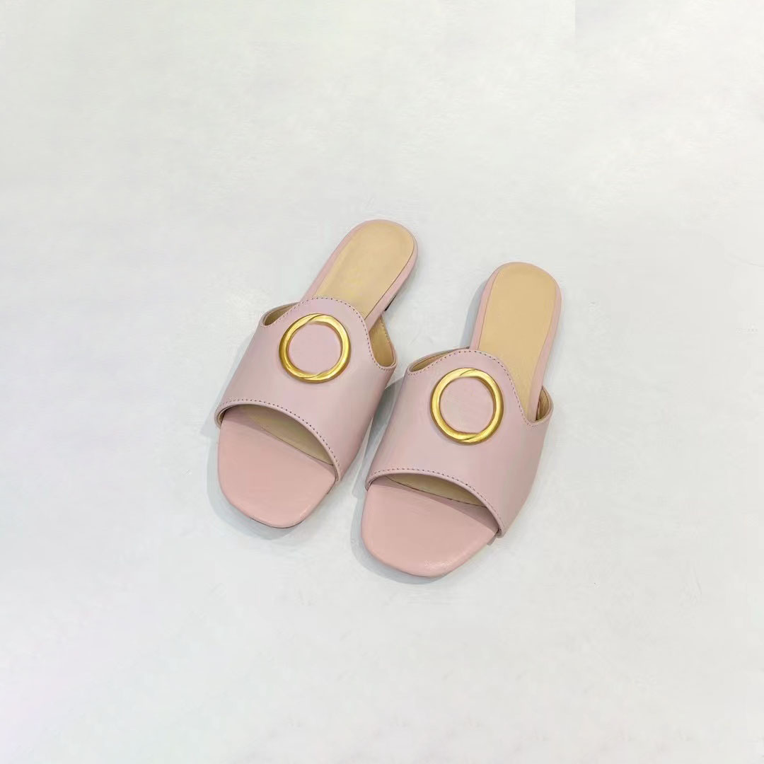 Sandals Sunset Flat Comfort Mules Padded Front Strap Slippers Fashionable Easy-to-wear Shoes Slides size 35-42