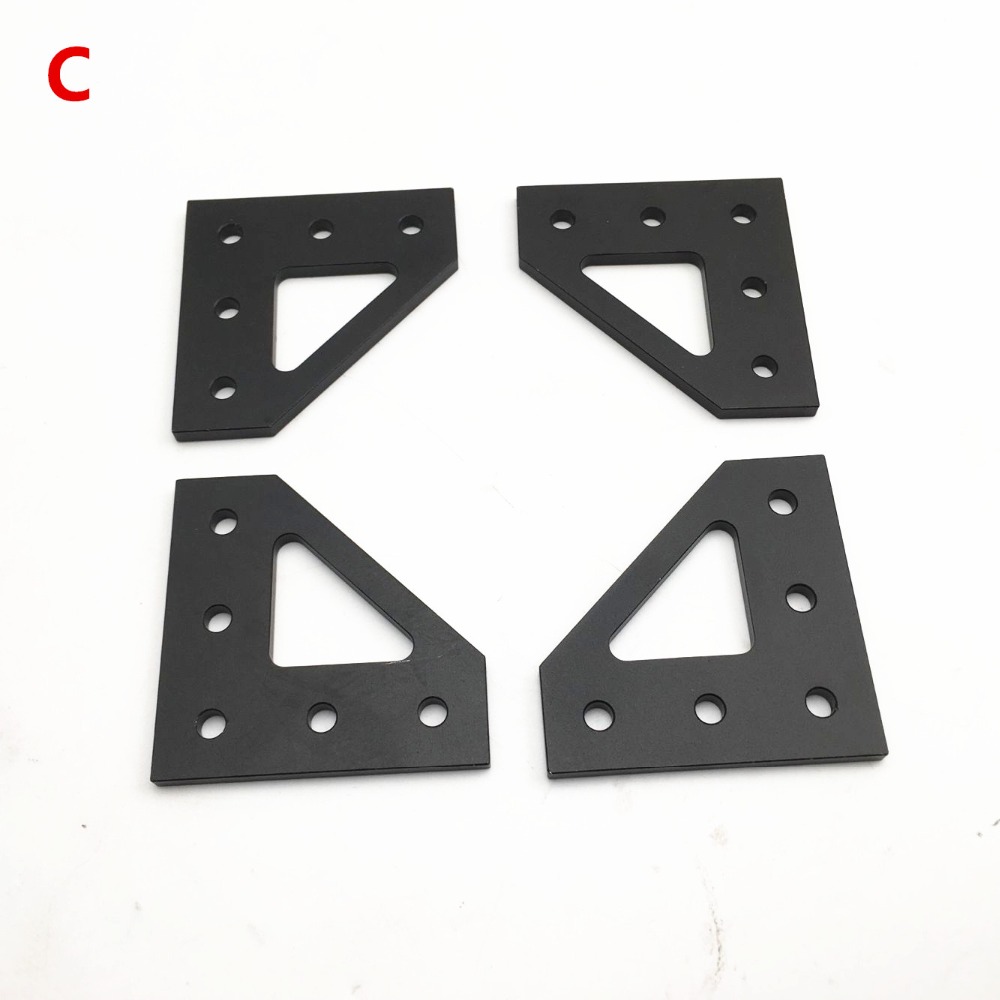 Aggiornamento dei materiali di consumo della stampante AM8 A8 Piastra a T inferiore in alluminio da 4 mm Piastra angolare superiore Kit piastra angolare inferiore telaio in metallo estrusione stampante 3D AM8