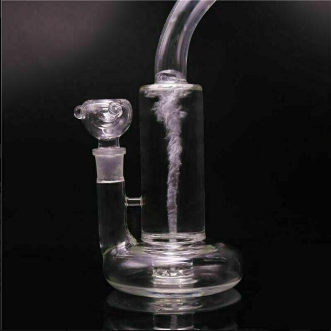 Tornado Glass Water Bongs Hookahs Shisha Beaker base Dab Rigs Oil Bong Smoke Water Pipes With 18mm Joint 10.6inchs