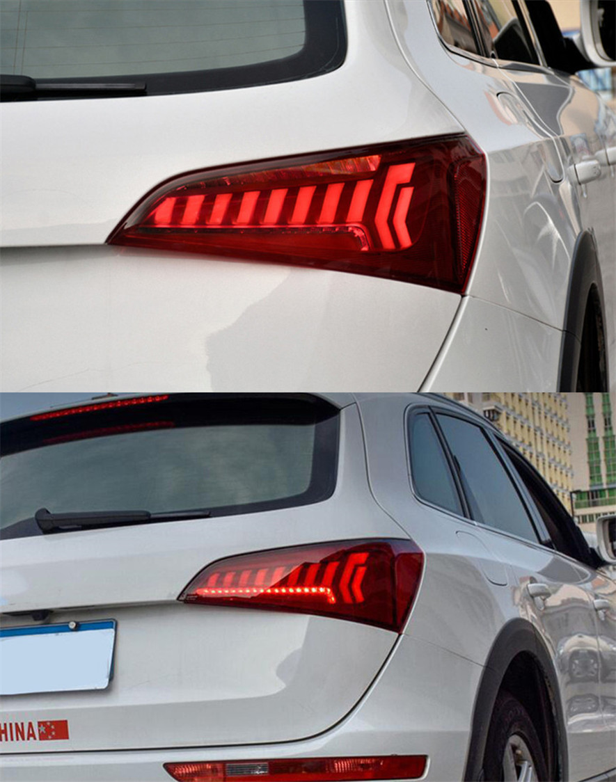 Światła ogona samochodu dla Audi Q5 Q5L 20 08-20 18 Parking Parking Taillight tylna lampa LED Sygnał Sygnał Sygnał