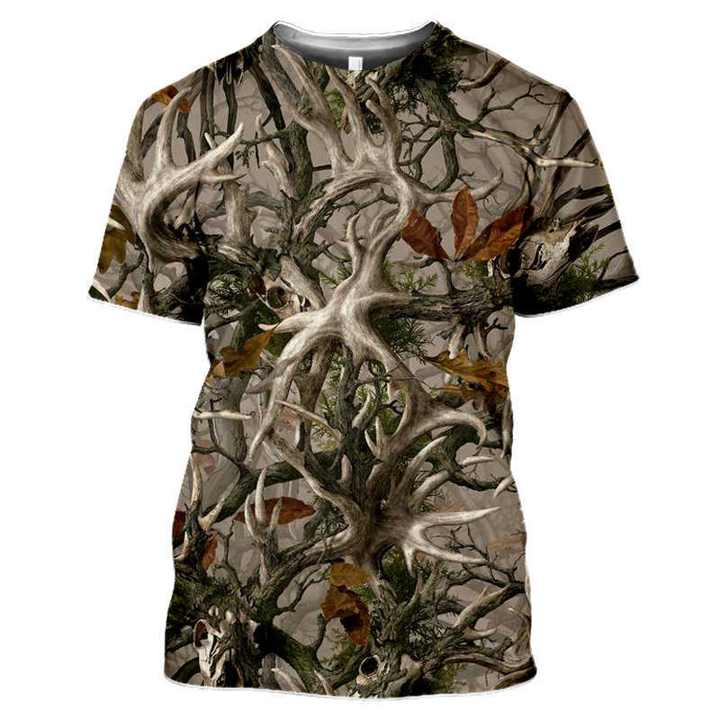 T-shirty męskie z nadrukiem 3D T-shirt męski T-shirt męski i damski zabawny koszulka Homme Fashion Forest Liście krótkiego rękawu T-shirt Hip Hop Para H W0322