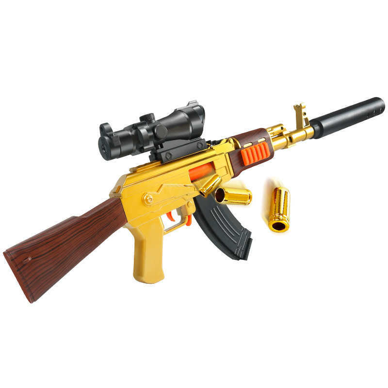 銃のおもちゃAK47ソフト弾丸銃銃兵器ライフルスナイパーブラスターランチャー付き弾丸シェルズエアガン子供の誕生日プレゼント