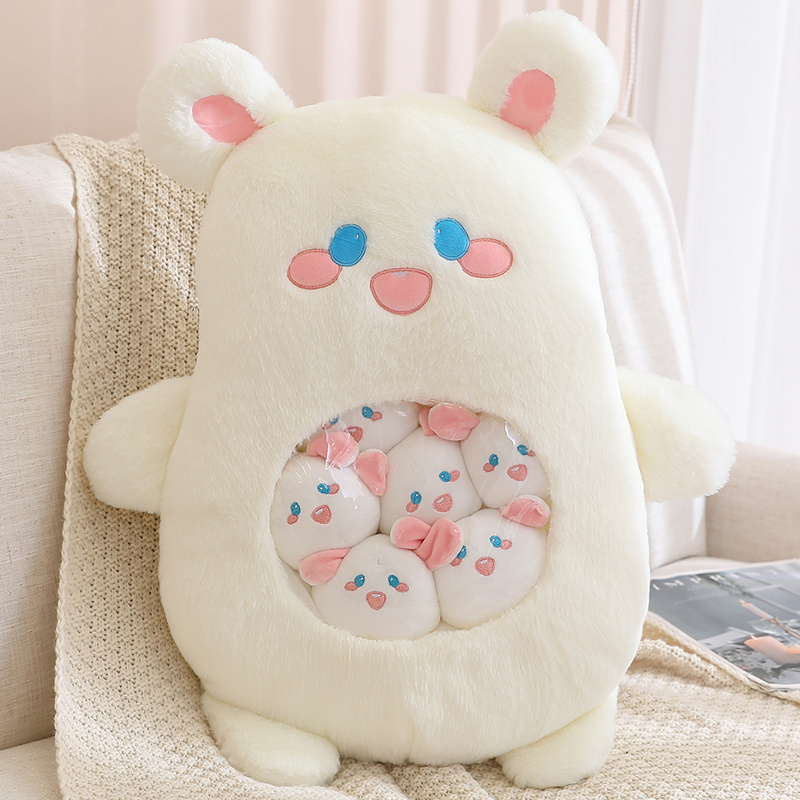 Animal Balls Pudding Candy Bag Pillow Plush Stuffed Mini Doll Of Koala Rabbit Dinosaur Corner Creature Creative Gift