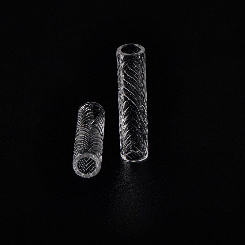 Accessories Hollow sandblasting Quartz Terp Pillars 6mm*25mm Quartz Pills For Terp Slurper Blender Banger Nails Glass Water