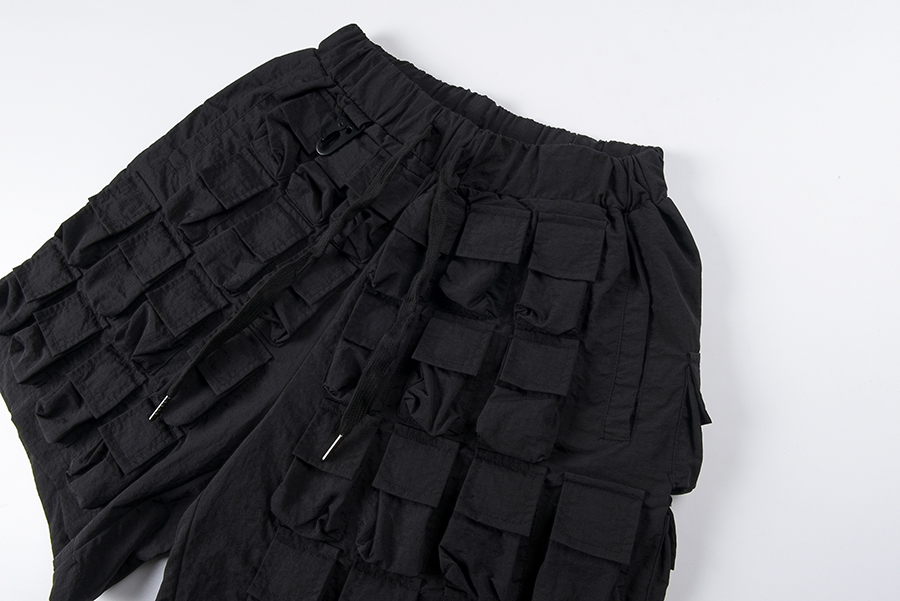 Shorts de carga 58 bolsos jogador de plus size para homens mulheres amarrar calças curtas roupas masculinas