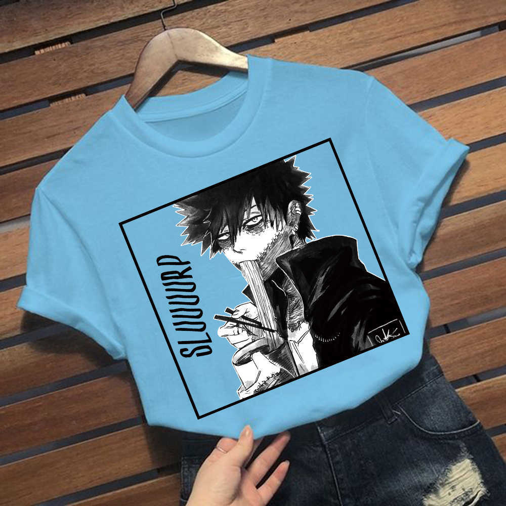 Męskie koszulki 2020 My Hero Academia T Shirt dabi sluuuuurp makaron T-shirt t-shirt topy tee męskie unisex W0322