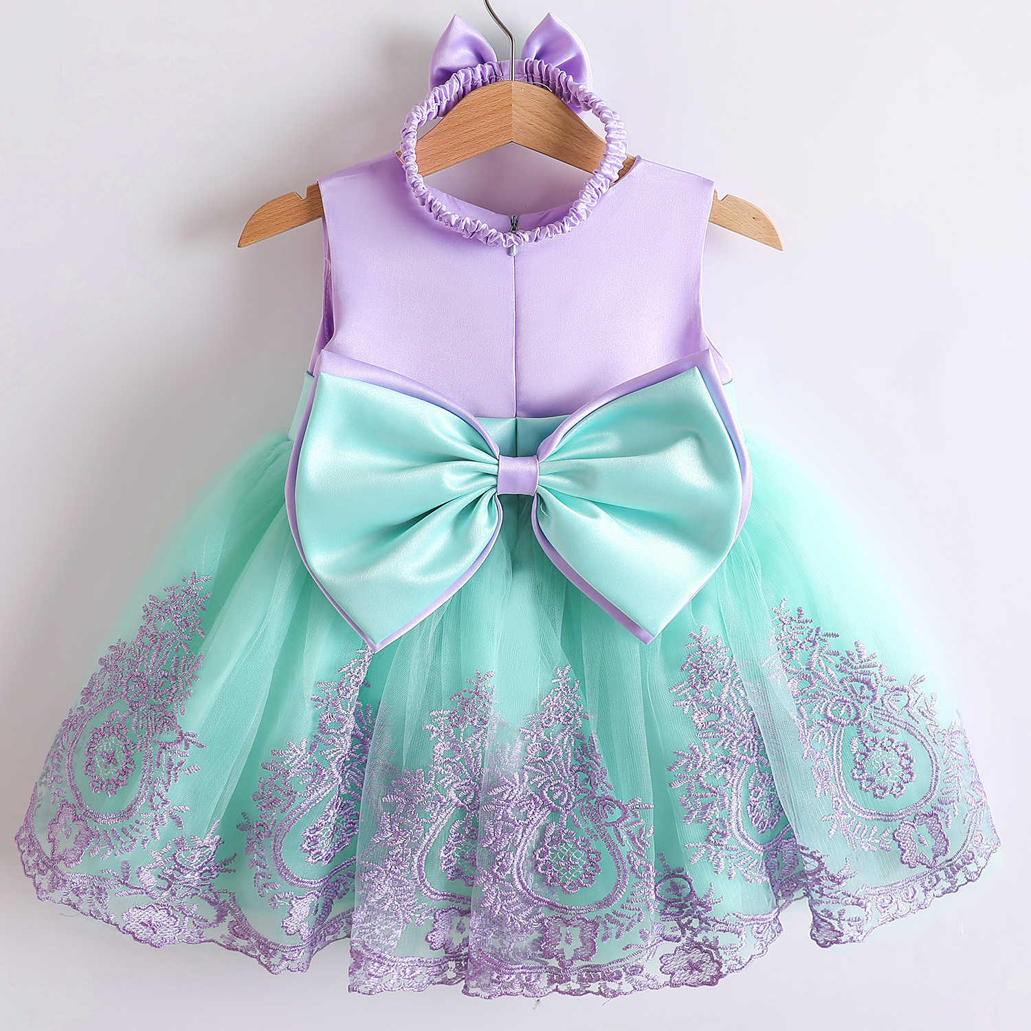 Babymeisjes jurken medium kinderen prinses jurk kanten contrast kleur 2023 lente zomer rok jurk kinderkleding 0-7t 27 stijlen