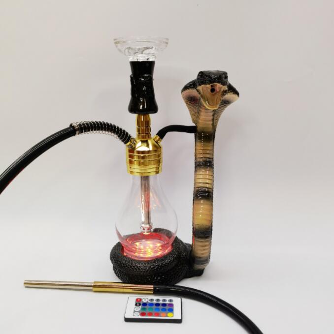 narguilés Arabe Acrylique Narguilé Ensemble avec Chicha Bol Pipe À Eau Bong En Verre Narguile Arabe shisha Cobra Creative Shisha 2 Styles