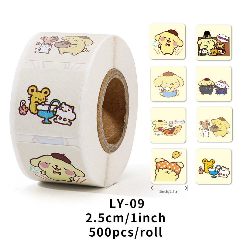 New Fashion Cartoon Stickers Toys Cute Dog Boutique Sticker kids notebook toy Stickers Kids fun stick paper