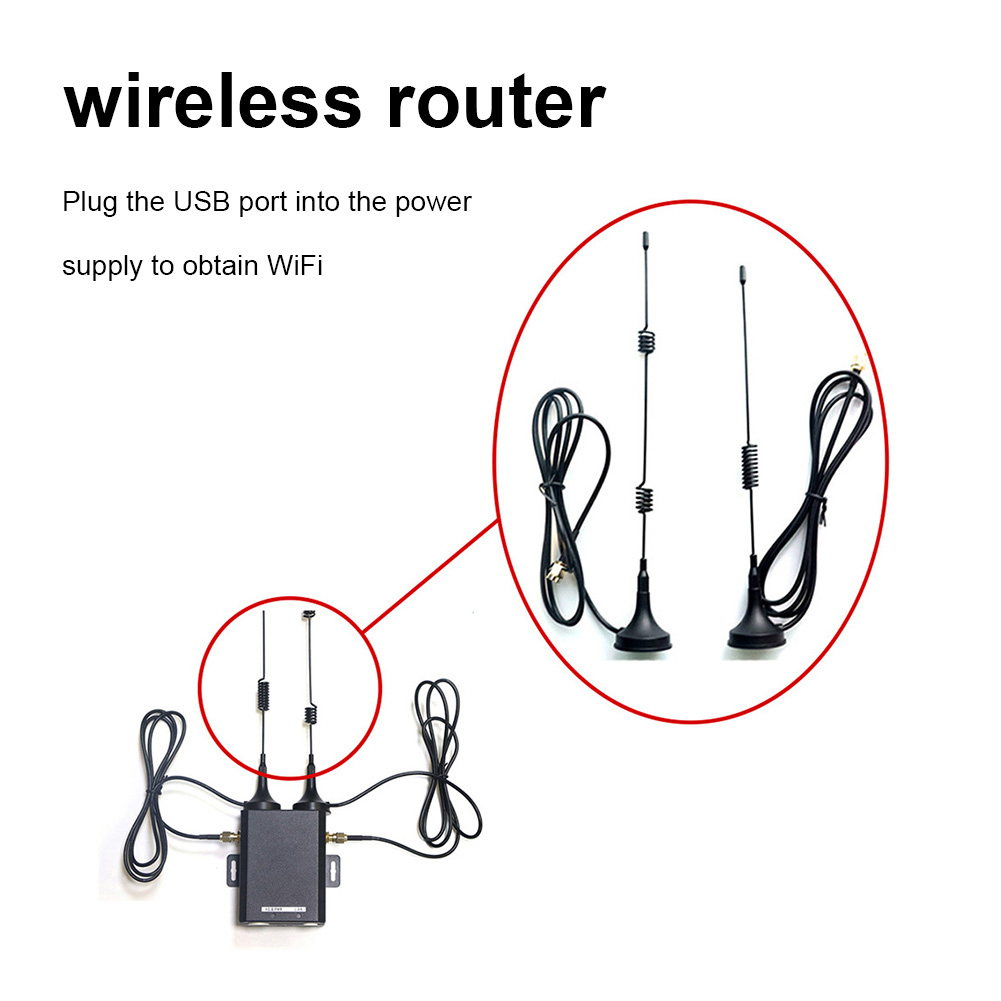 4G Router Industrial Grade 4G LTE SIM Card Router 150 Mbps med extern antenn Support 16 WiFi -användare för utomhus Garfen