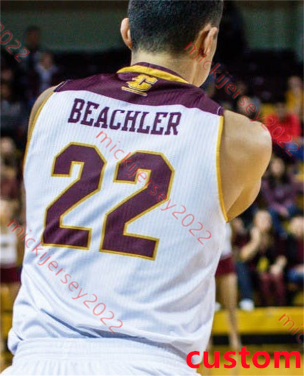 Marcus Harding Central Michigan Chippewas baskettröjor Nicholas Pavrette Jessie Zarzuela Carrington McCaskill Brian Taylor Miroslav Stafl herr Jersey