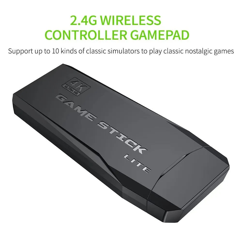 Game wideo Sticks M8 Console 2.4G podwójny bezprzewodowy kontroler gier 4K 20000 Gry 64 GB Gry retro dla PS1 GBA