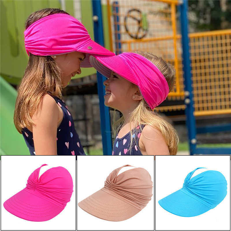 Berretti Cappelli Protezione UV Cappello bebè Elastico Traspirante Bambini Ragazzi Ragazze Berretti da baseball Cappelli da spiaggia aperti Cappello da sole Hip-Hop bambini 1-9 anni