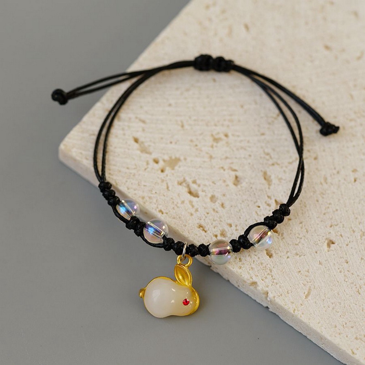 8 pièces nouveau Style chinois lapin réglable tissé Bracelet pour amis Couple bijoux cadeaux