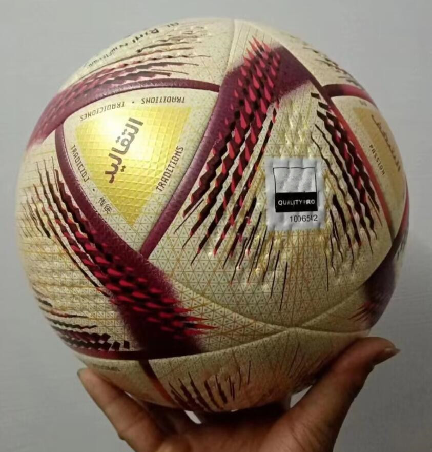 New World 2022 Cup Soccer Ball Size 5 High-klass Nice Match Football Ship The Balls Without Air Box2884