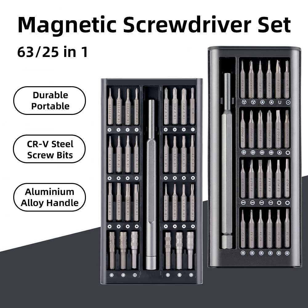 Schroevendraaier set magnetische schroeven driver kit bits precisie elektrische xiaomi iPhone Computer Tri Wing Torx schroevendraaiers kleine doe -het -zelfreparatie