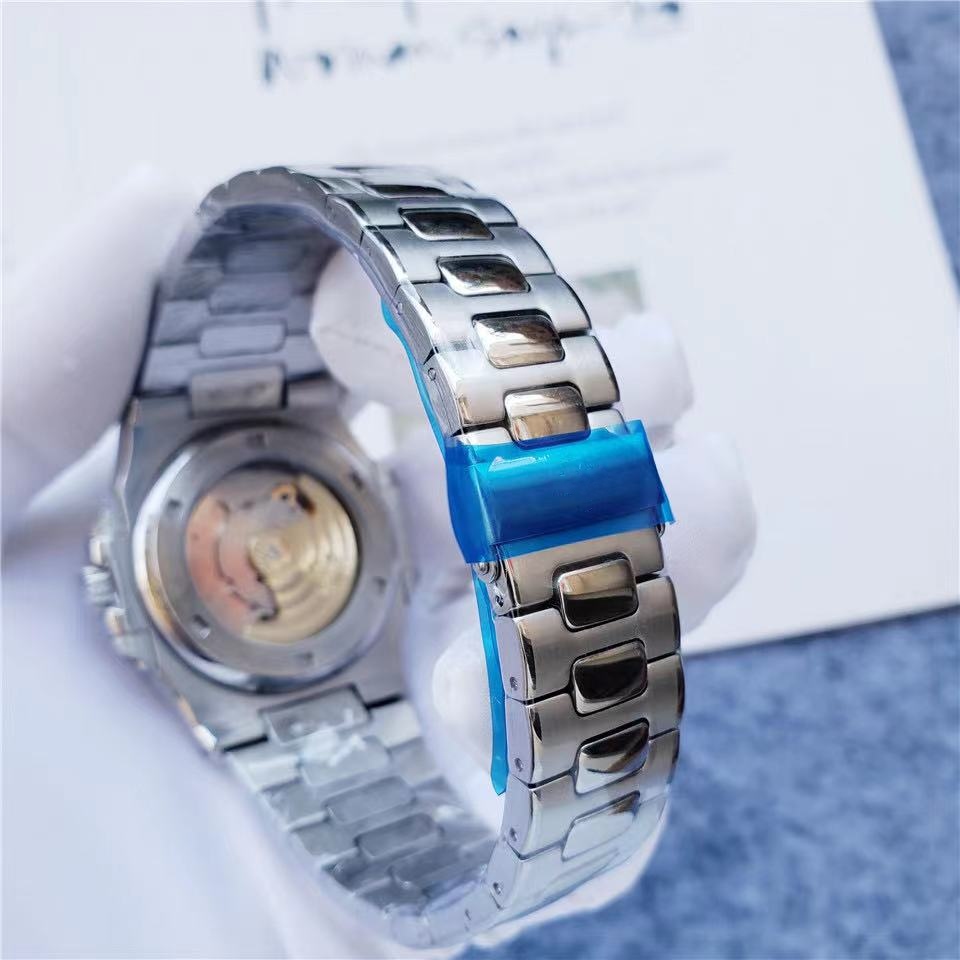 2023 üst sınıf AAA Luxurys Orijinal Saatler Çelik Örgü Band Analog Tarihli Erkekler Lüks Marka Eruy Hareket Mekanik Saatler Montre Luxe
