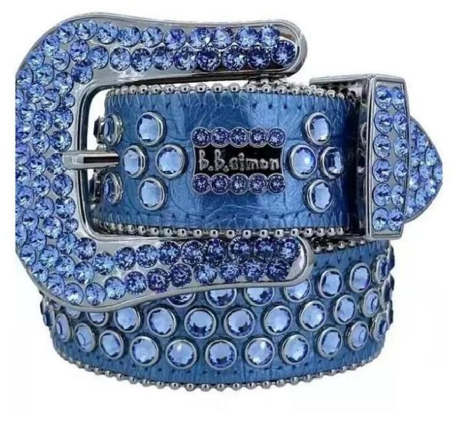 BB Designer Riem Heren Riem Glanzende diamanten riem voor dames Zwart Top Zwart Blauw Wit Meerkleurig lint Sieraden Strass Groothandel als geschenkriem