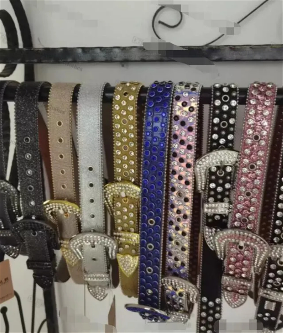 BB Designer Belt Мужской ремень Женский блестящий пояс с бриллиантами Черный топ Черный Синий Белый Многоцветная лента Ювелирные изделия Стразы оптом в подарок Пояс