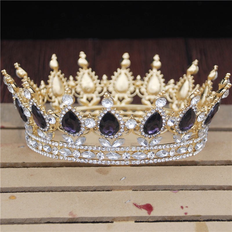 Wedding Hair Jewelry Crystal Vintage Royal Queen King Tiaras and Crowns Men/Women Pageant Prom Diadem Hair Ornaments Wedding Hair Jewelry Accessories 230323