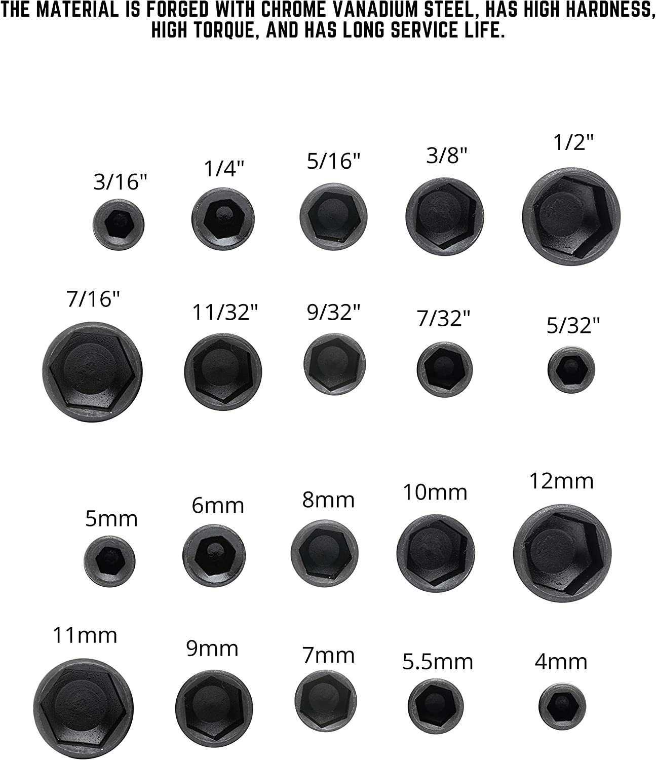 pcsset mmmm Hex Sockets Sleeve Nozzles Nut Driver Set Screwdriver Set Schroevendraaier Set Bits Sets Tools Socket Wrenches