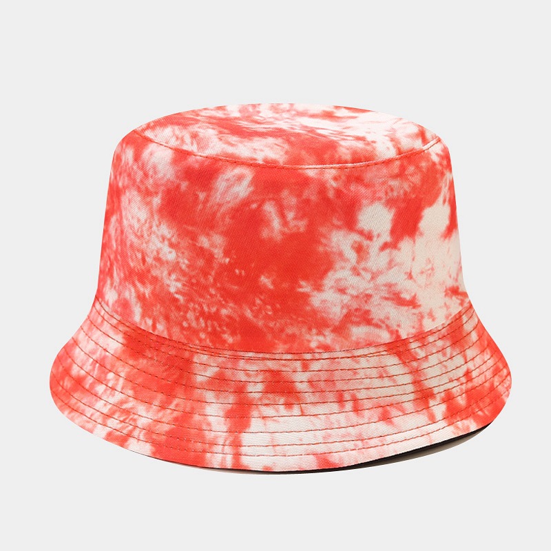 Nieuwe Mode Kleurrijke Omkeerbare Vissershoed Lente Zomer Tie Dye Emmer Cap Gedrukt Patroon Zonnehoed HCS244