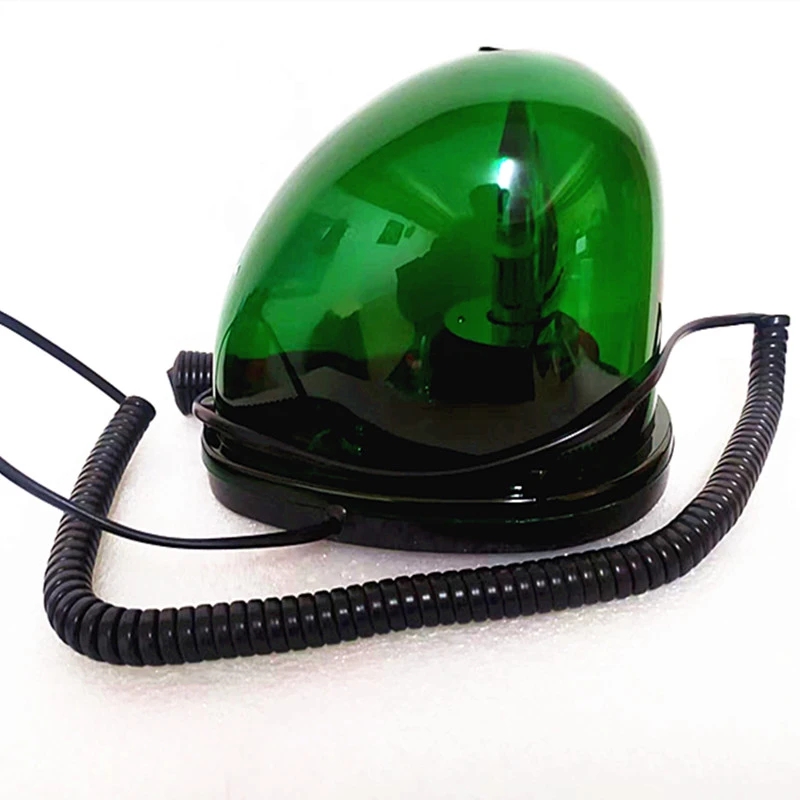 DC12V 10W Girar de aviso de aviso de aviso luz com plugue de charuto plugue policial incêndio Ambulance Green Mailcoach Luzes de emergência roxa Lâmpadas flash ímã inferior