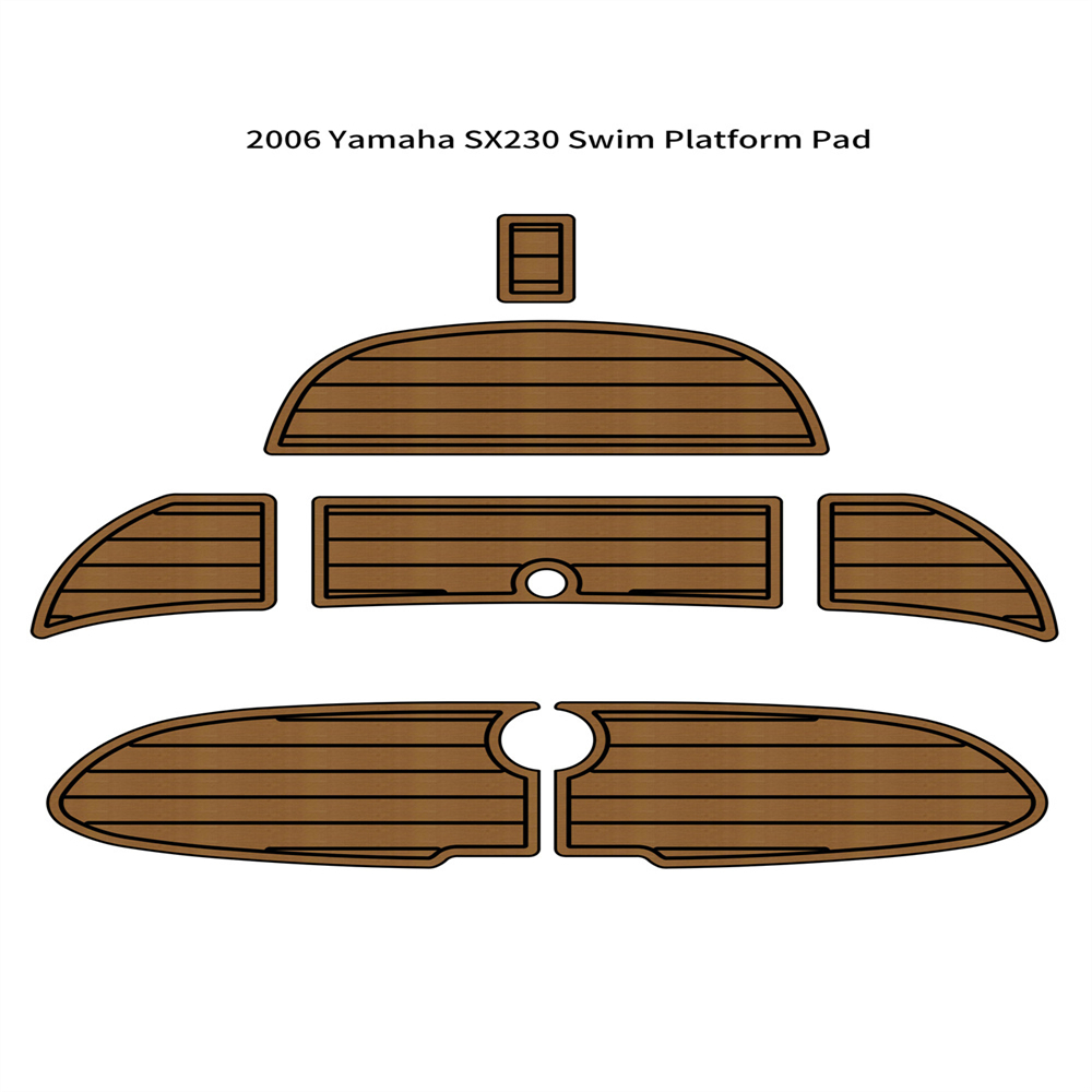 2006 & Eariler Yamaha SX230 Swim Platform Pad Boat EVA Foam Teak Deck Floor Mat Self Backing Ahesive SeaDek Gatorstep Style Floor