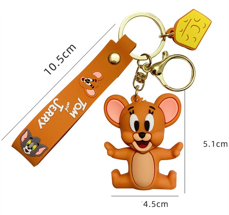 Cartoon Keychain Mobiele telefoon Charme Leuke anime sleutelhanger ringtas hangende decoratie auto hanger verjaardagscadeau mobiele telefoon hanger